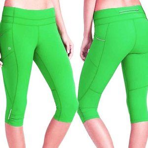 Athleta Be Free Knickers Lime Green Size XS